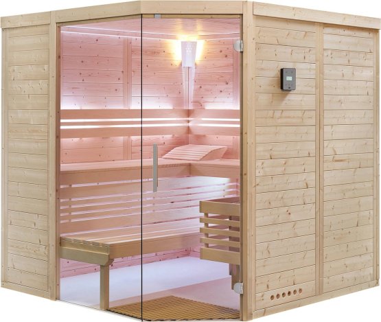 Sauna - Infraworld Classico Fichte Massanfertigung - Klicken Sie auf das Bild um die Galerie zu öffnen