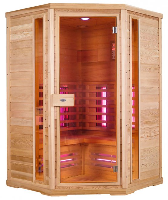 Infrarotkabine - Nobel Sauna 130C Hemlock - Klicken Sie auf das Bild um die Galerie zu öffnen