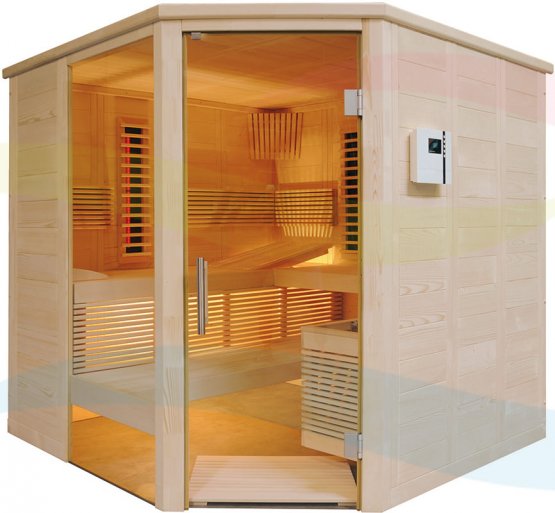 Sauna - Saunalux Finnia Premium Infrarot 5-Eck